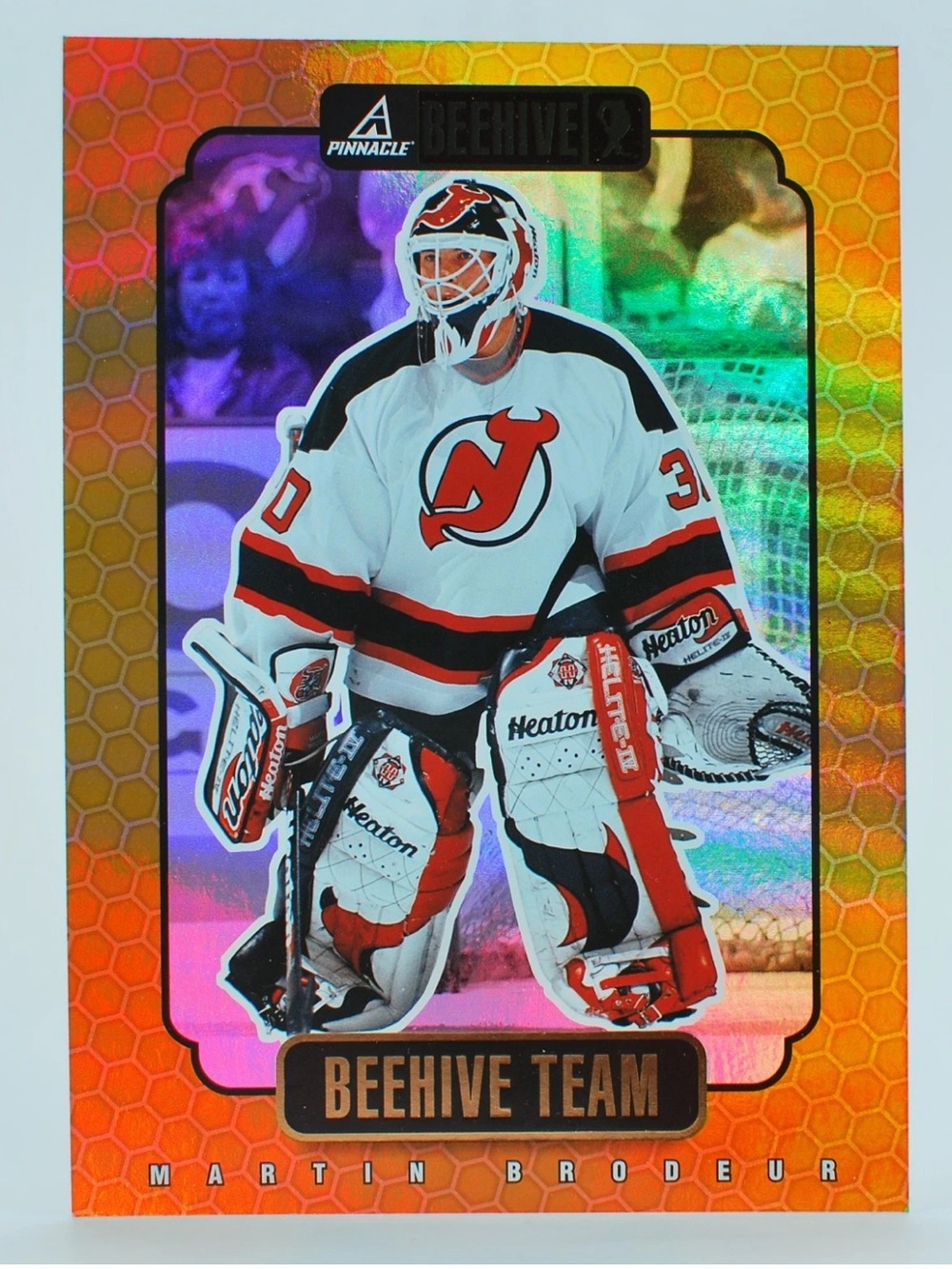 Martin Brodeur 1997/98 Beehive Gold Jumbo Devils 5x7 Hockey Card